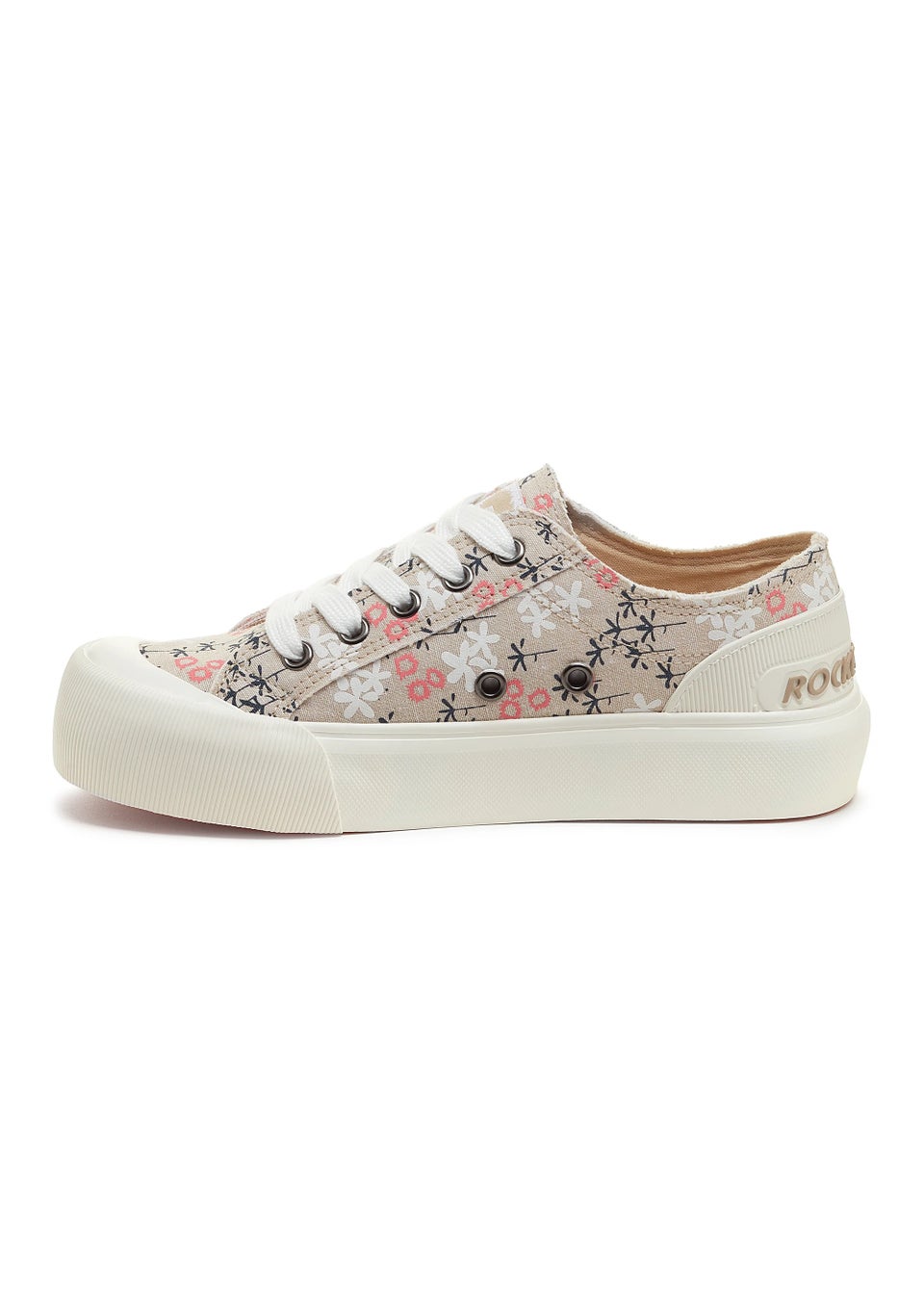Rocket Dog Jazzin Plus Natural Floral Sneakers
