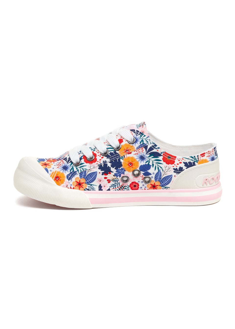 Rocket Dog Jazzin Malden White Floral Sneakers