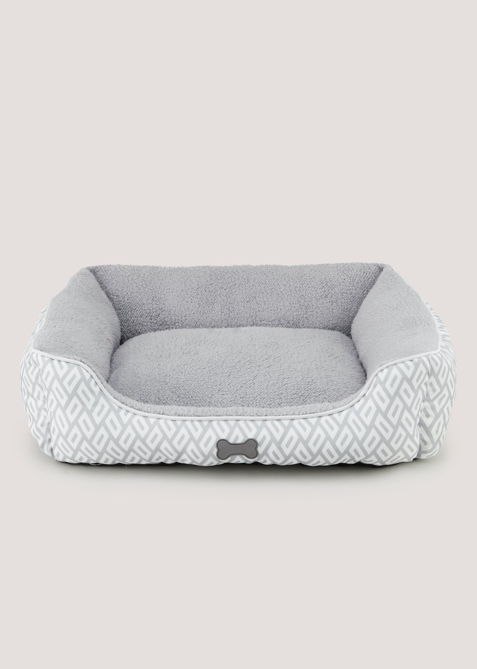 Grey Geo Pet Bed (Small-Medium)
