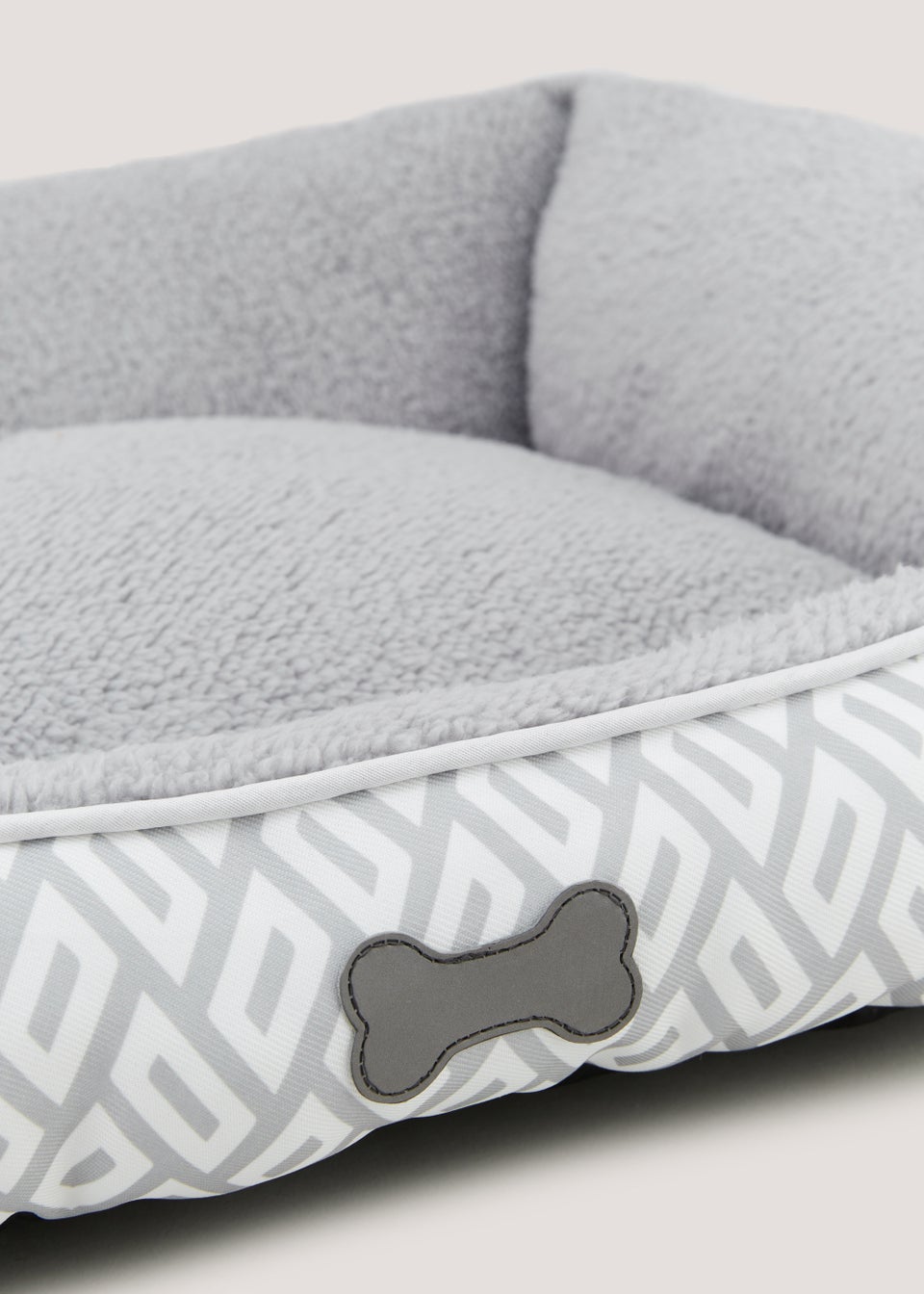 Grey Geo Pet Bed (Small-Medium)