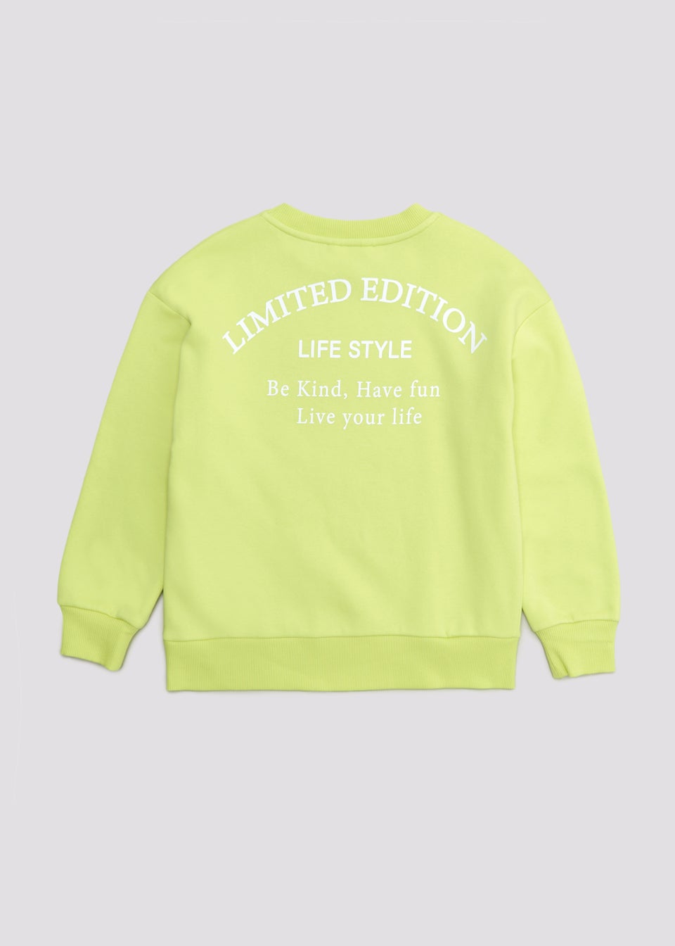 Girls Candy Couture Lime Slogan Sweatshirt (9-16yrs)