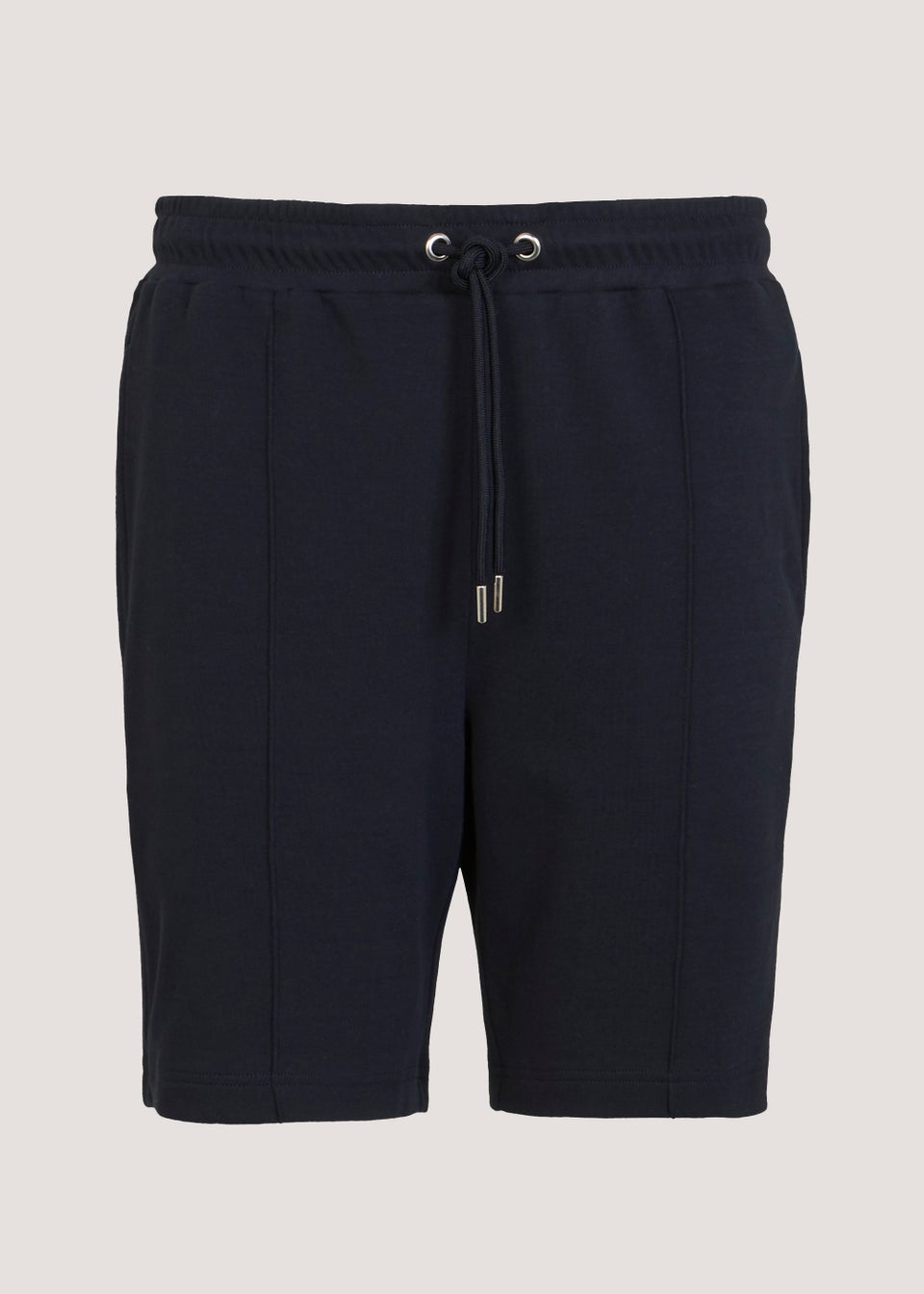 T&W Navy Textured Shorts