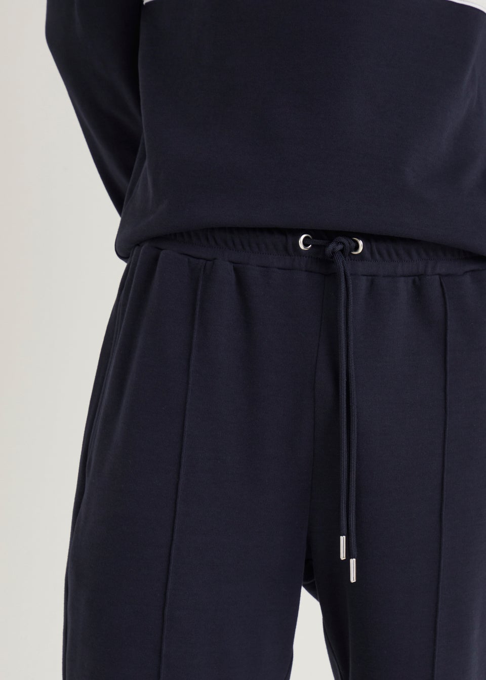 T&W Navy Textured Shorts