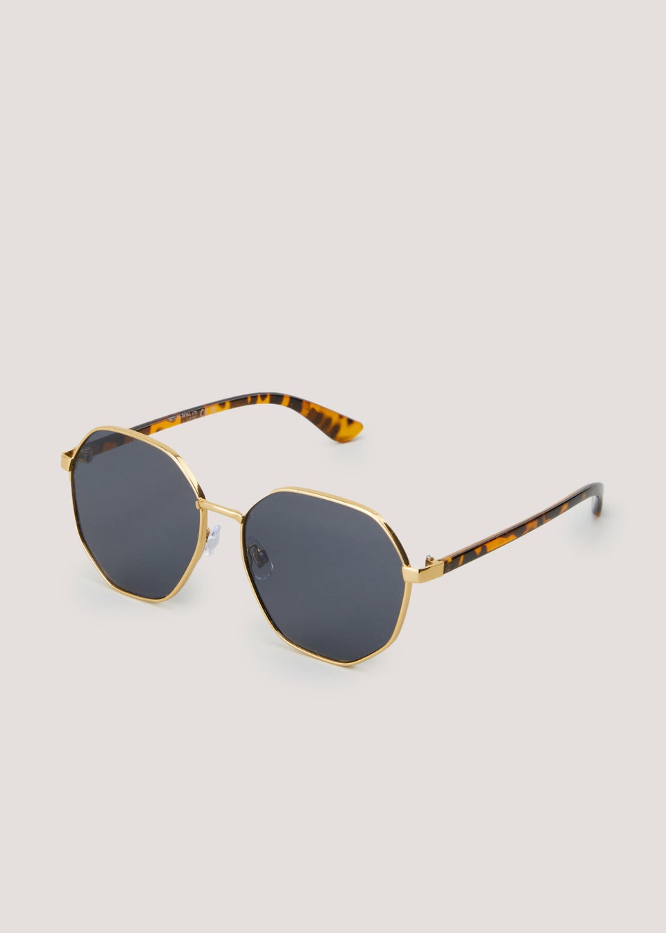 Gold Hexagon Sunglasses