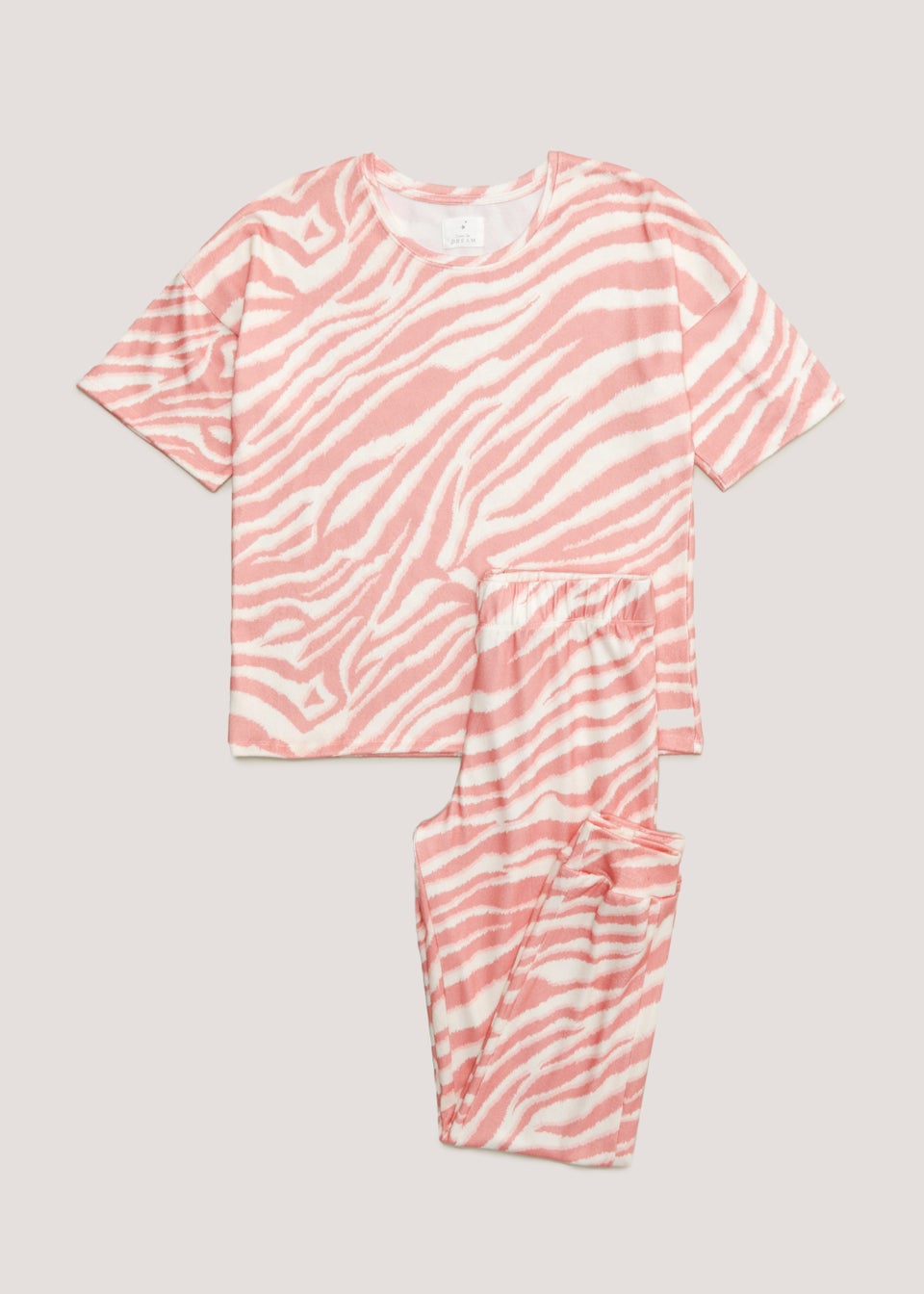 Pink Zebra Print Pyjama Set