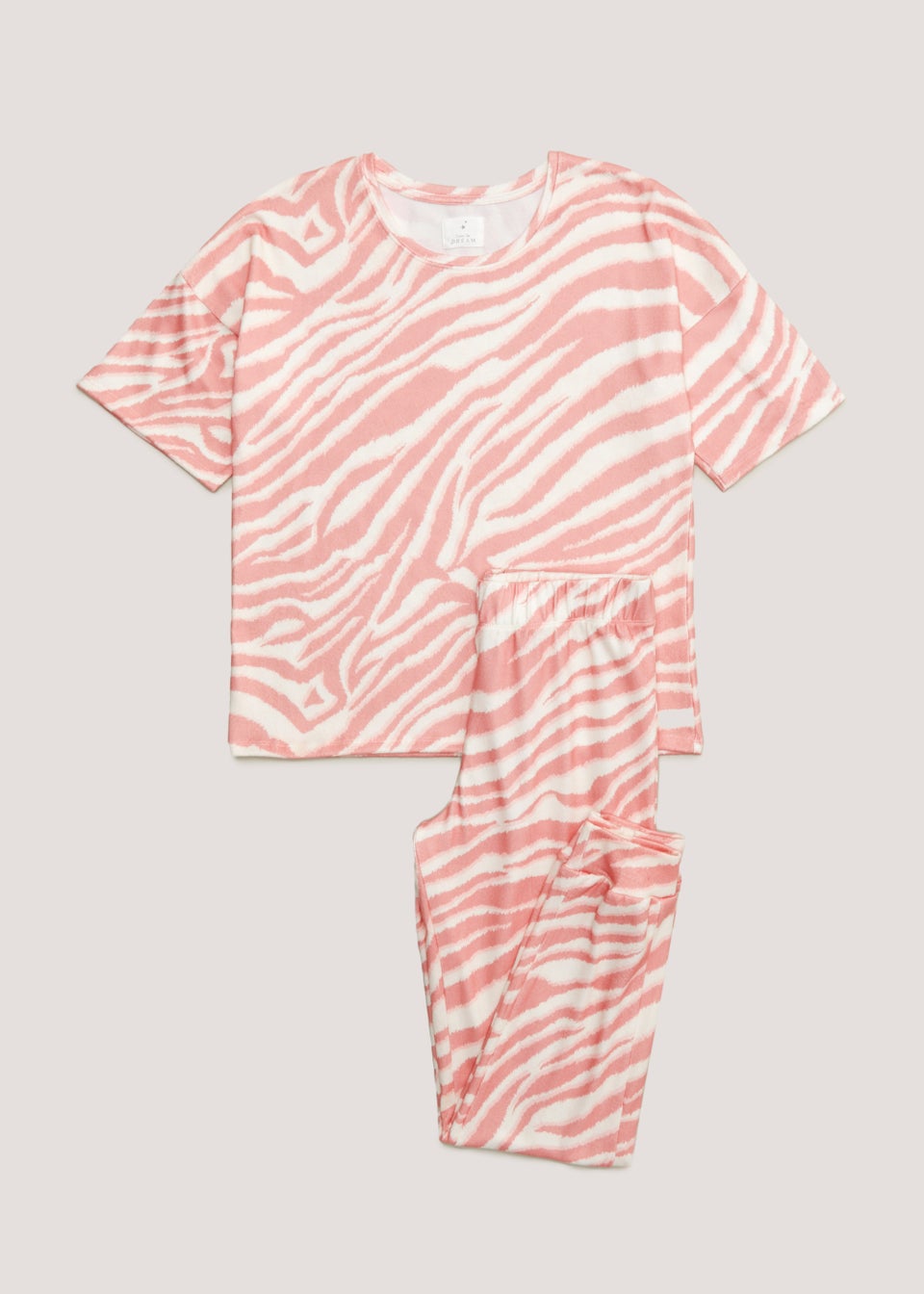 Pink Zebra Print Pyjama Set