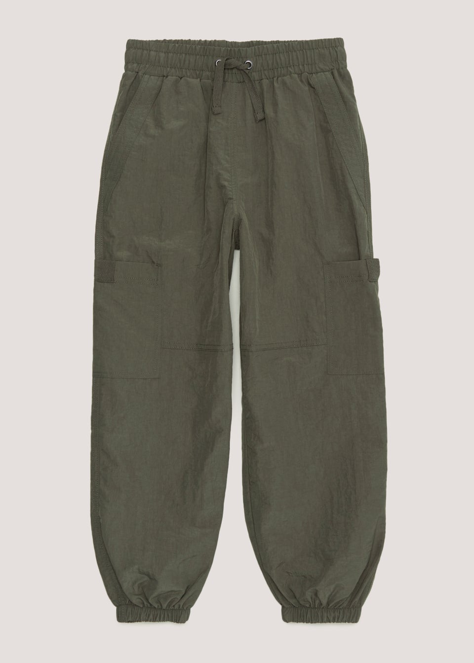 Girls Khaki Parachute Cargo Trousers 4 8yrs Matalan