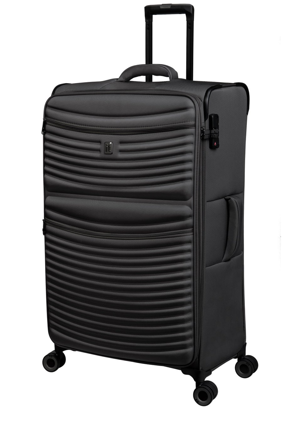 IT Luggage Precursor Grey Suitcase