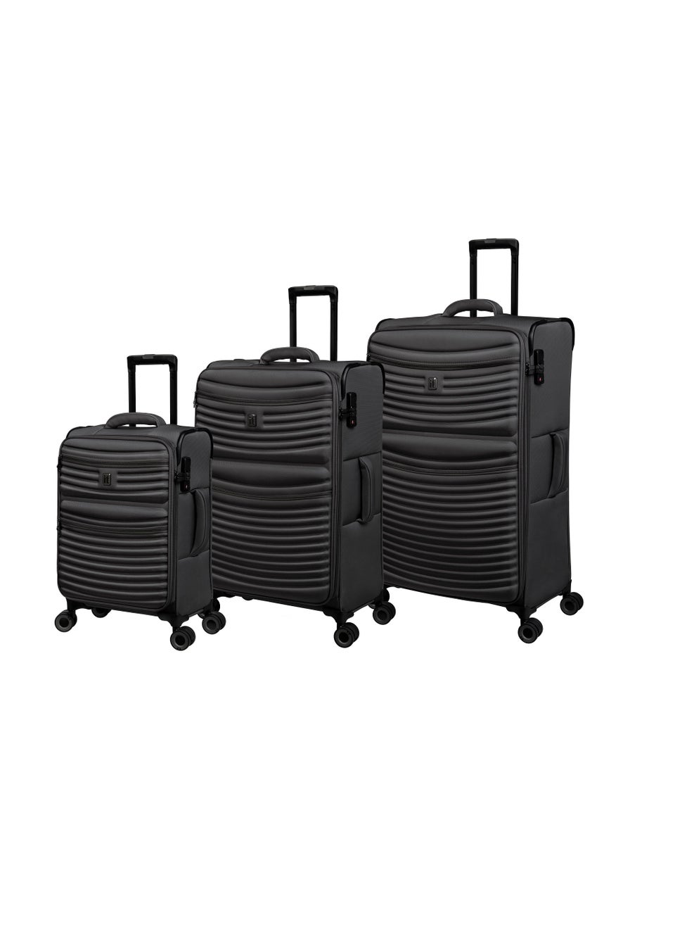 IT Luggage Precursor Grey Suitcase