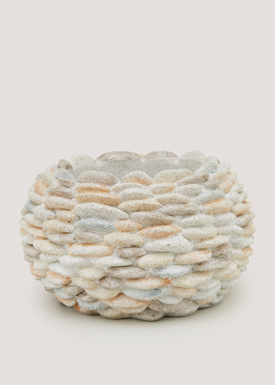 Small Resin Pebble Planter (22cm x 22cm x 12.5cm)