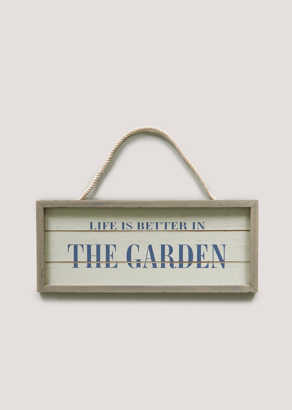Wood Effect Garden Sign (29cm x 12cm x 1cm)