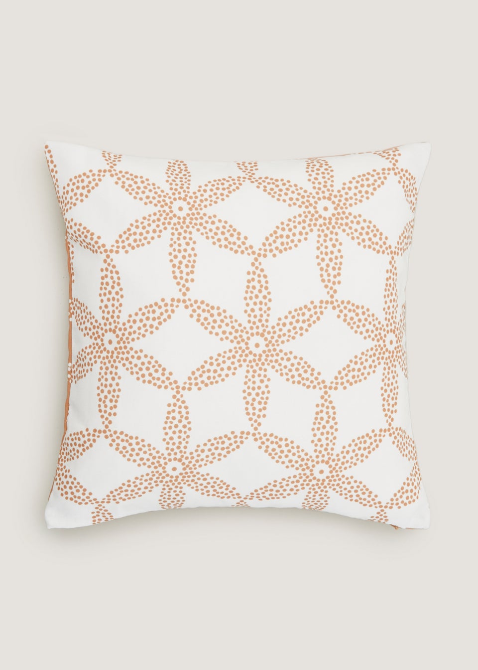Tan Geo Dots Reversible Outdoor Cushion (43cm x 43cm)