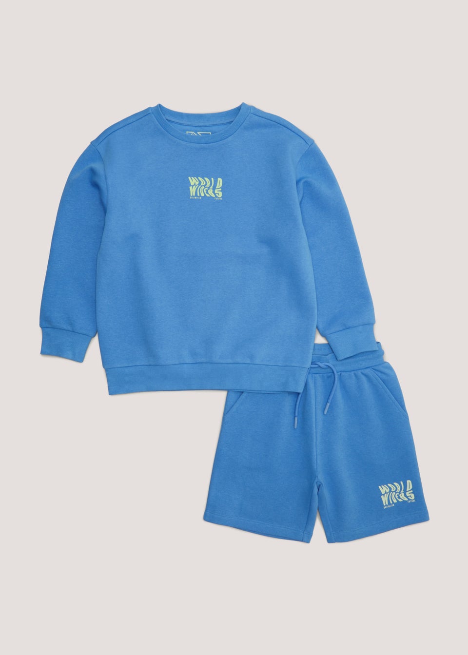 Blue Wave Sweatshirt & Shorts Set (4-13yrs)