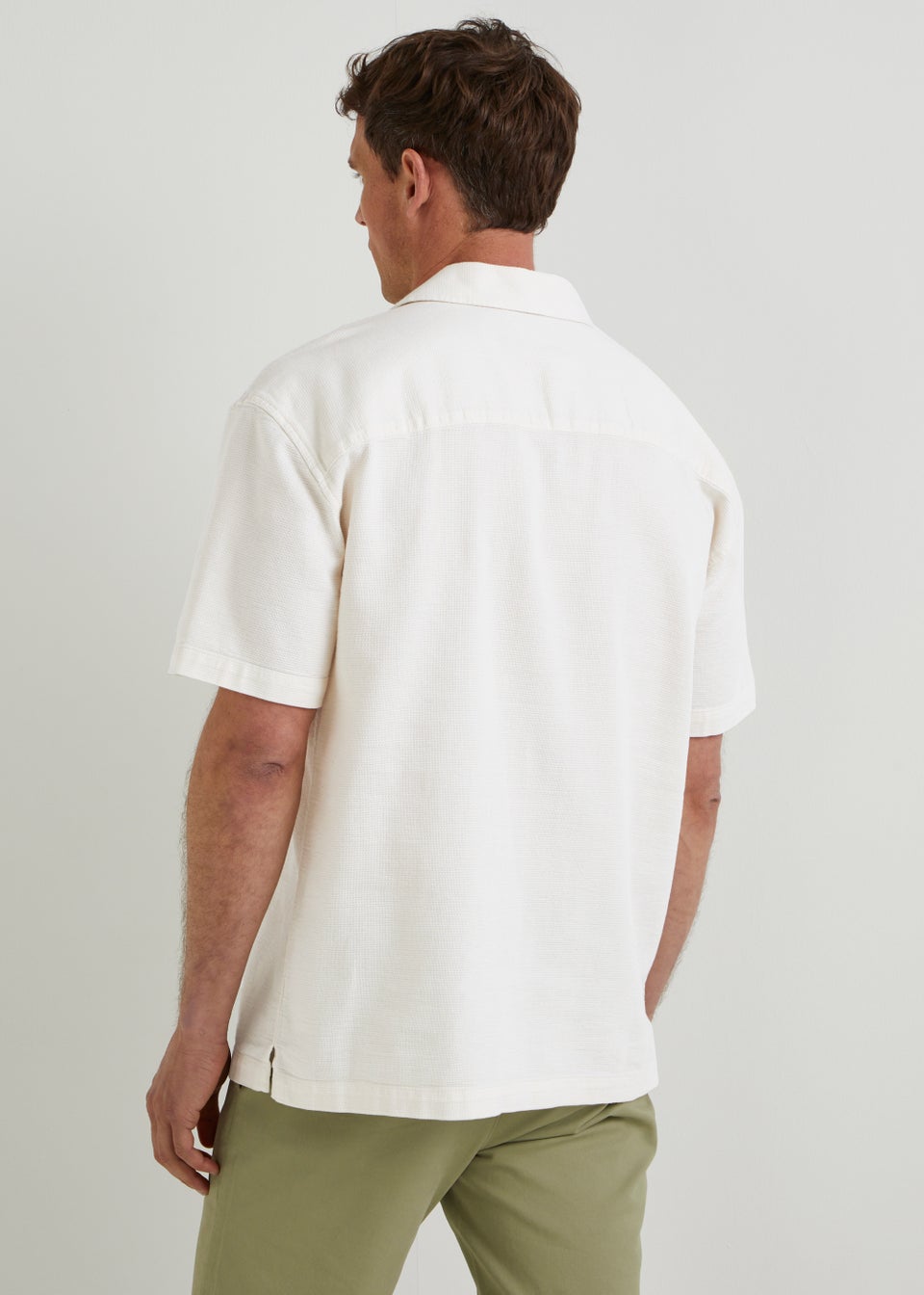 Ecru Revere Short Sleeve Shirt
