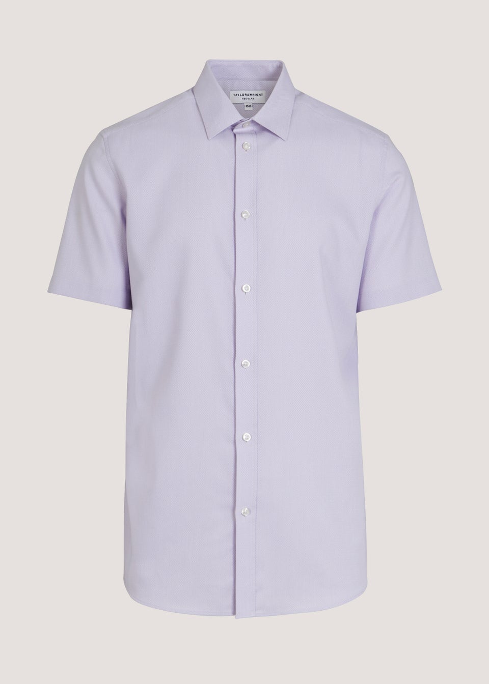 Taylor & Wright Lilac Textured Regular Fit Shirt