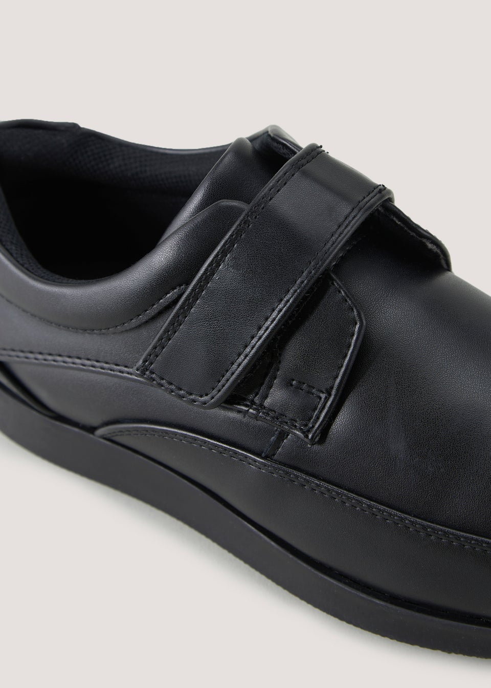 Soleflex Black Riptape Formal Shoes