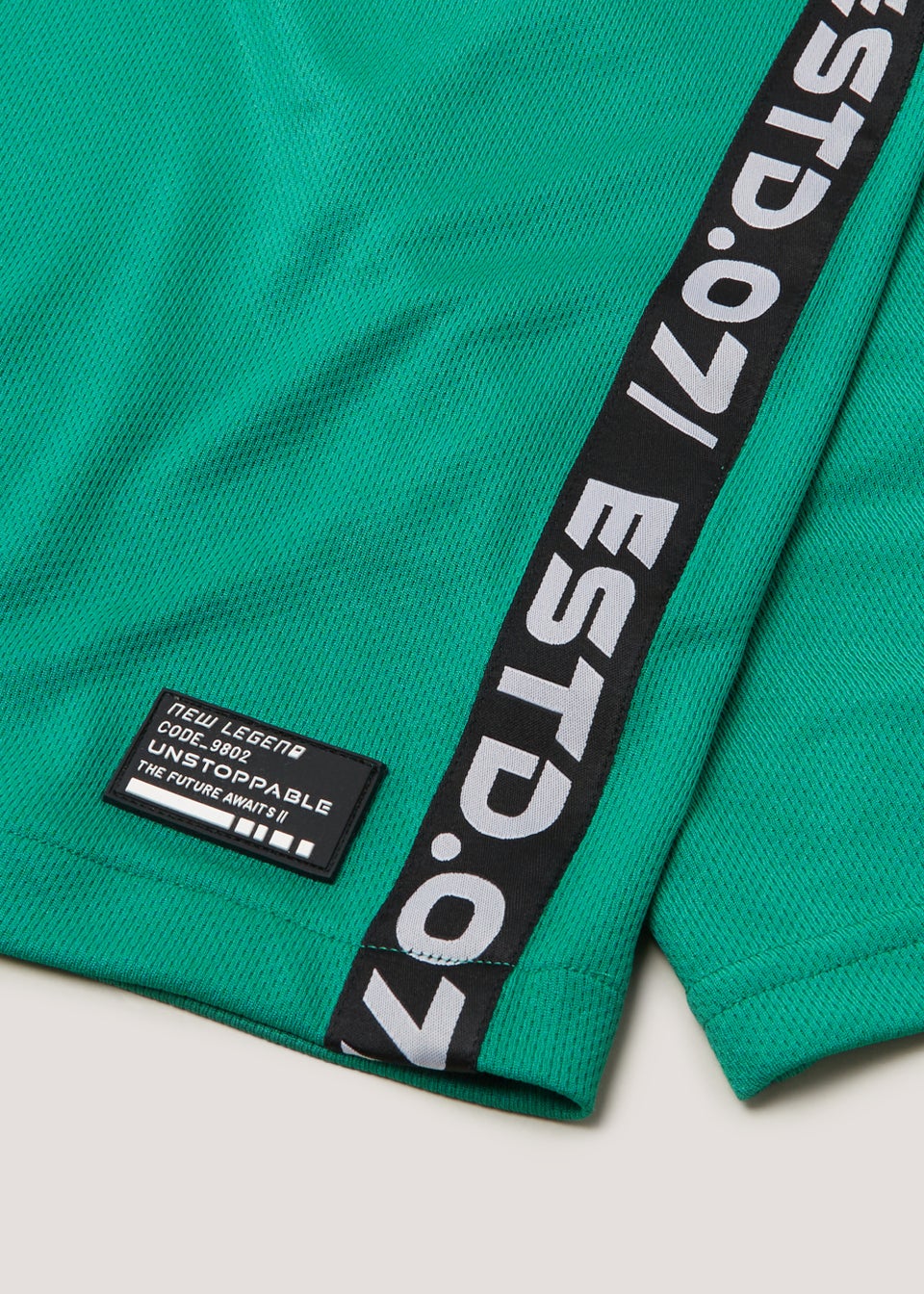 Boys Green Mesh Vest & Shorts Set (4-13yrs)