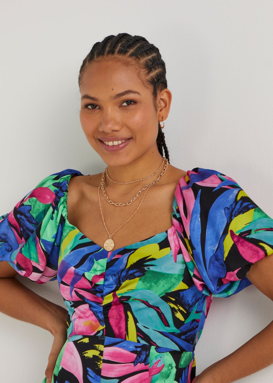 Be Beau Multicoloured Floral Jumpsuit