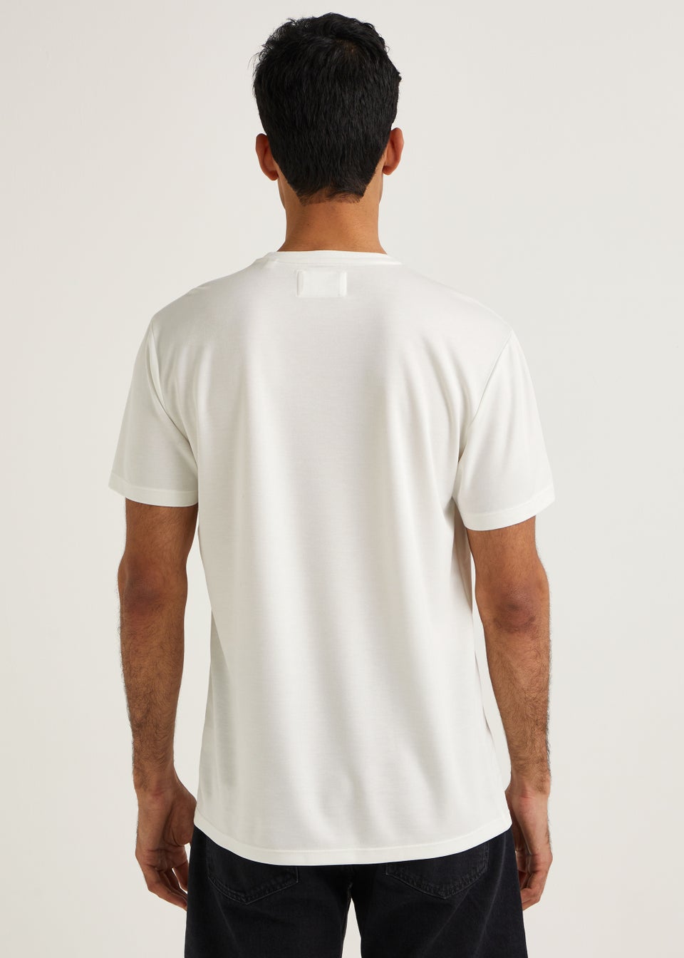 Ecru Stripe Modal T-Shirt - Matalan
