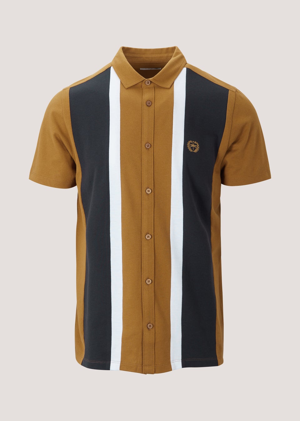 Tan Bowling Jersey Shirt
