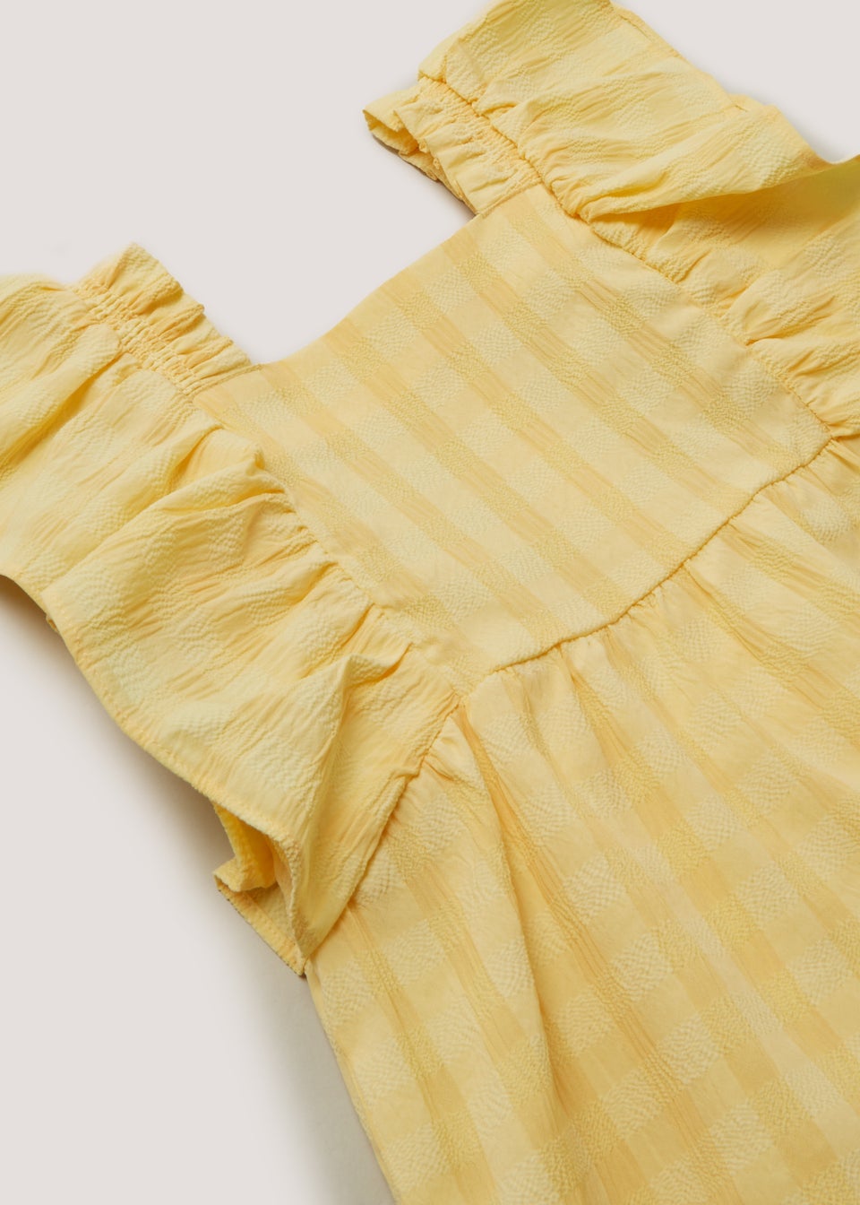 Girls Yellow Frill Top & Shorts Co-Ord Set (9mths-6yrs)