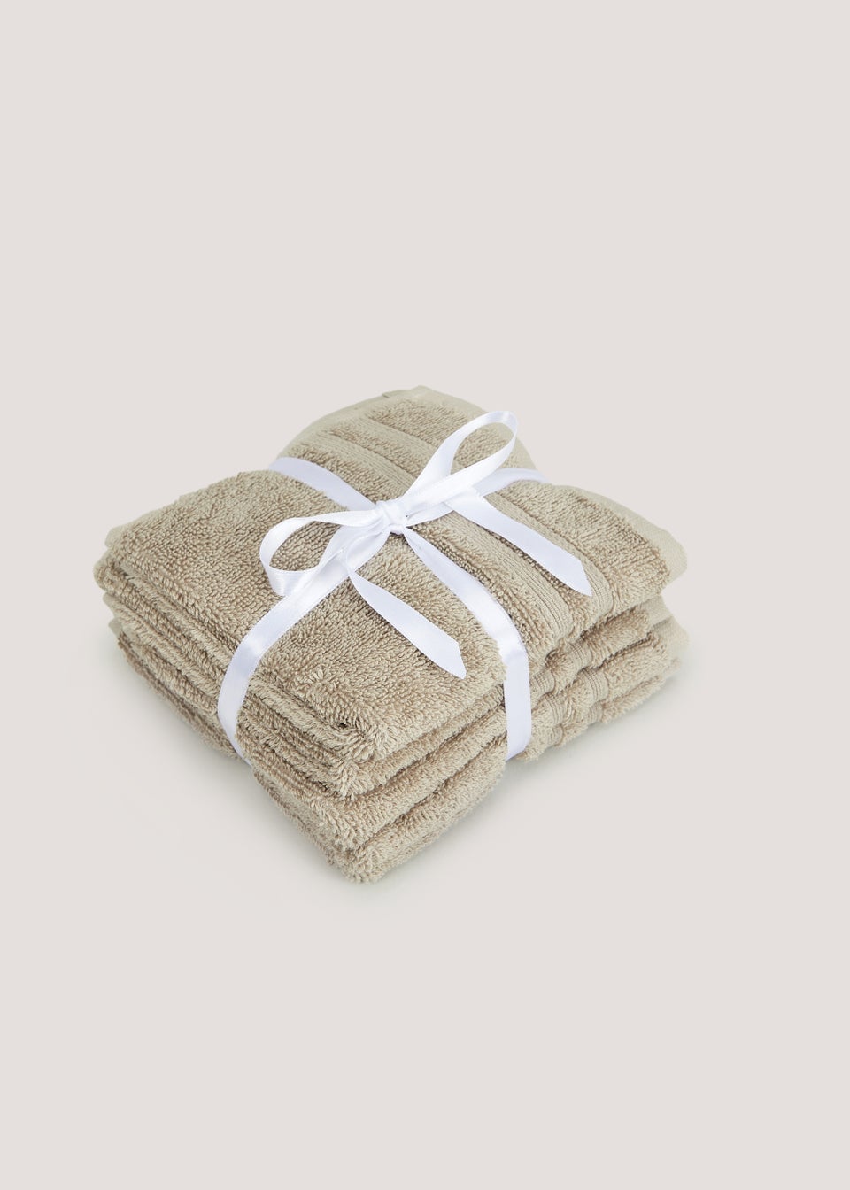 4 Pack Biscuit 100% Egyptian Cotton Face Cloths