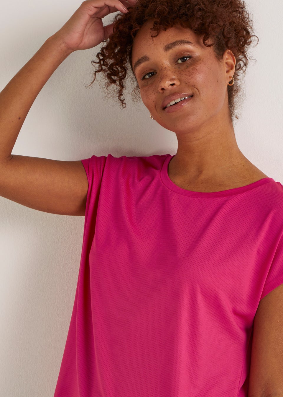 Souluxe Pink Slouch Sports T-Shirt