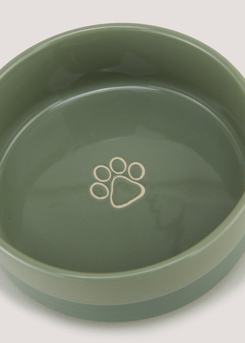 Green Ceramic Pet Bowl (15cm)