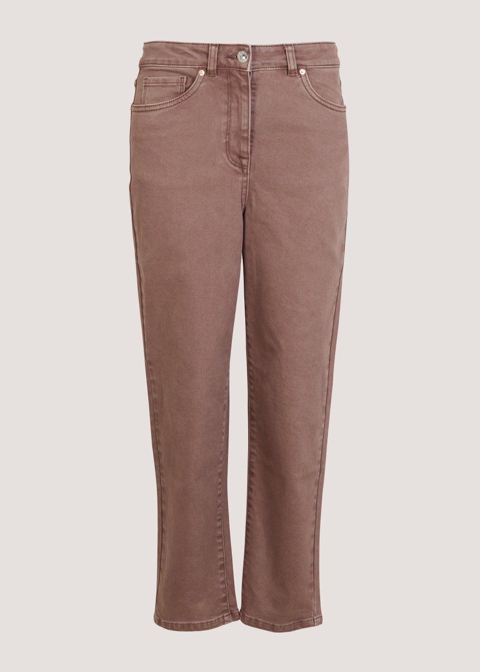 Ava Brown Mom Jeans