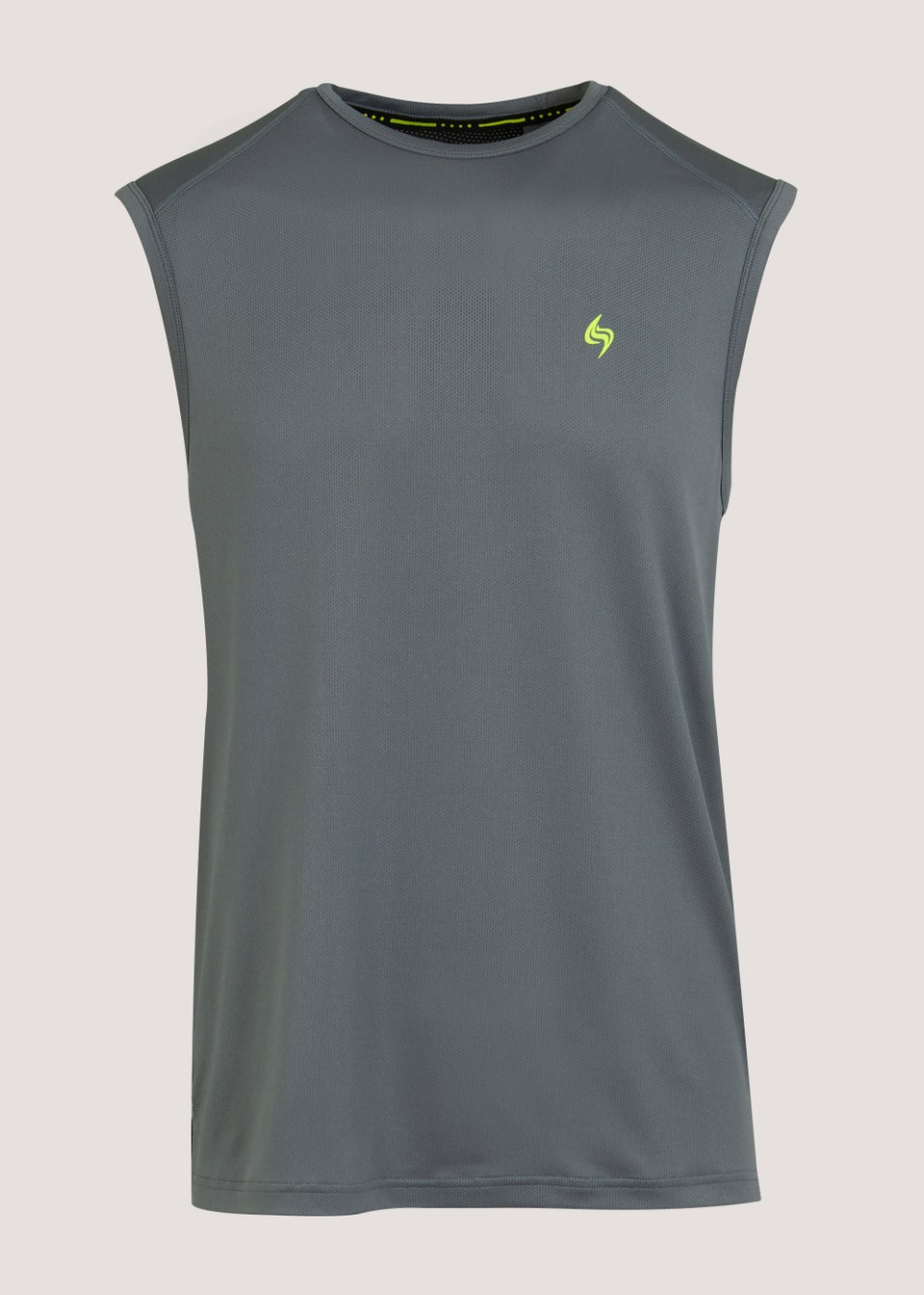 Souluxe Grey Mesh Sports Tank Top