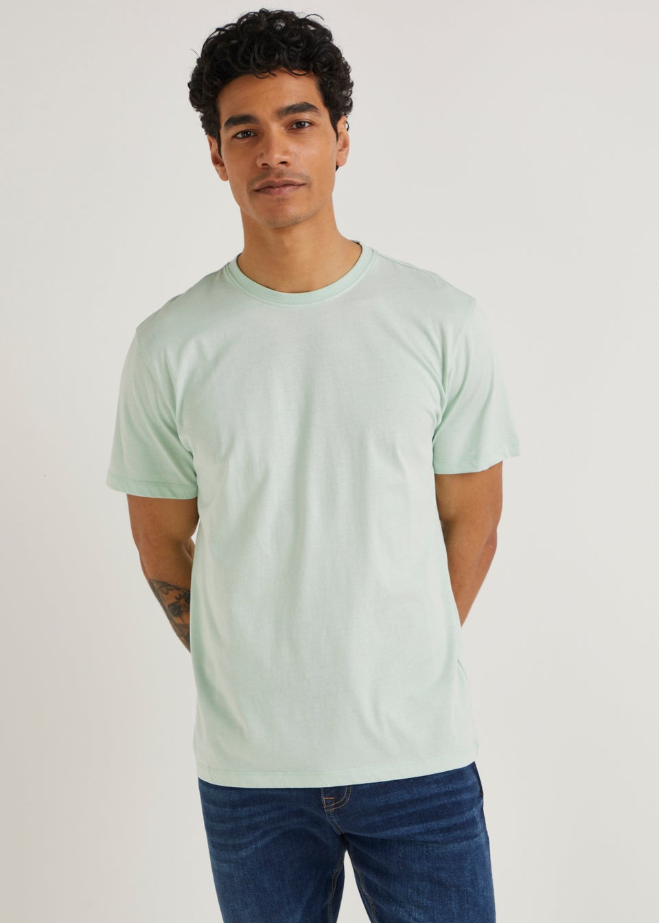 Mint Green Essential Crew Neck T-Shirt