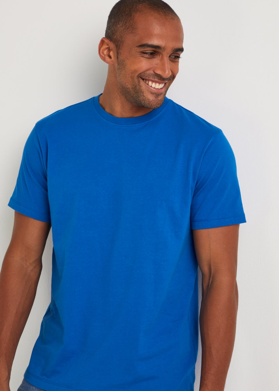 Bright Blue Essential Crew Neck T-Shirt