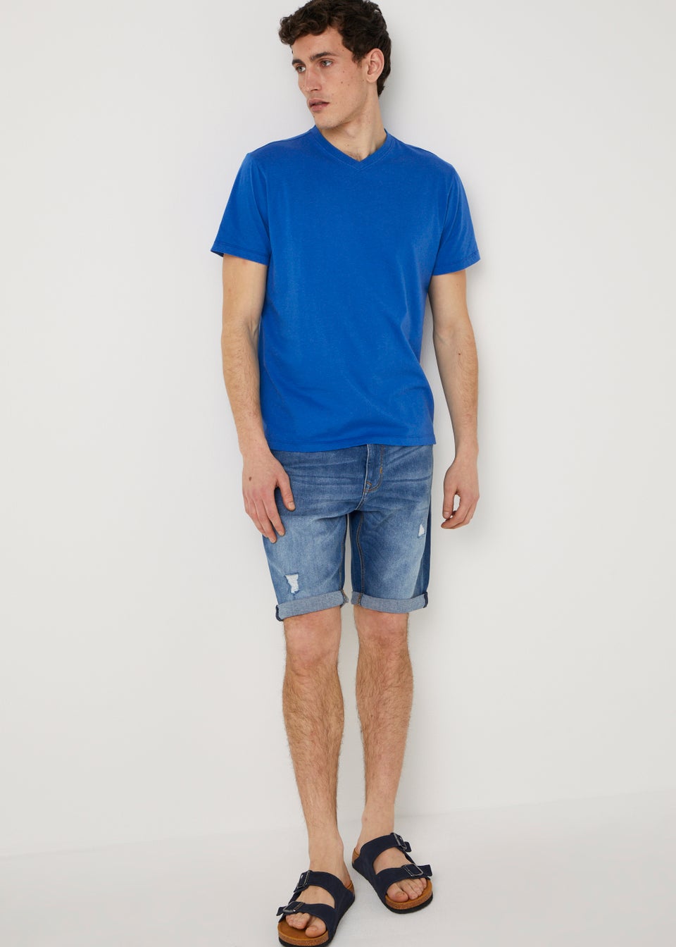 Bright Blue Essential V-Neck T-Shirt