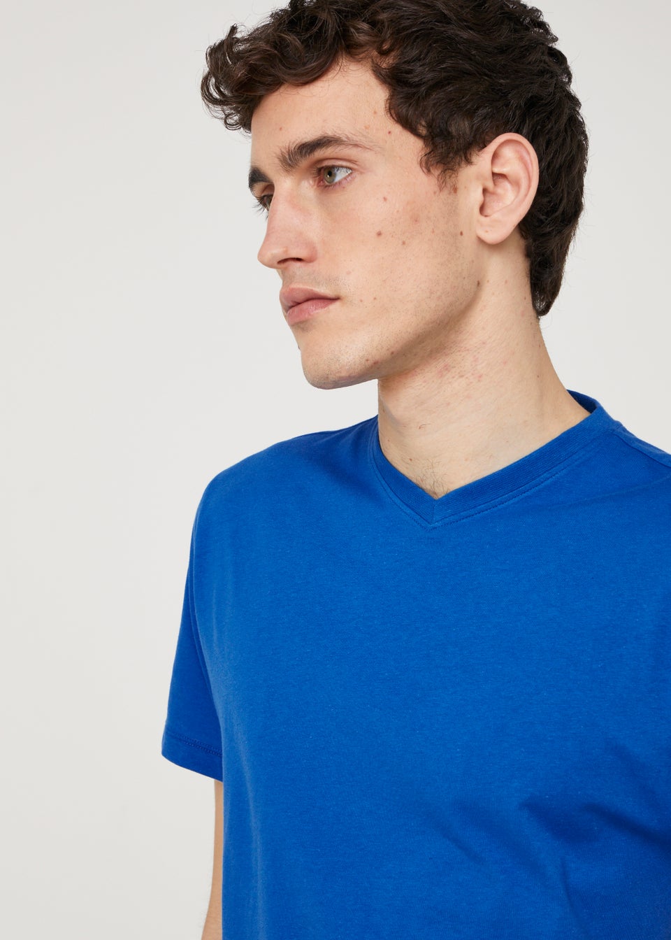 Bright Blue Essential V-Neck T-Shirt