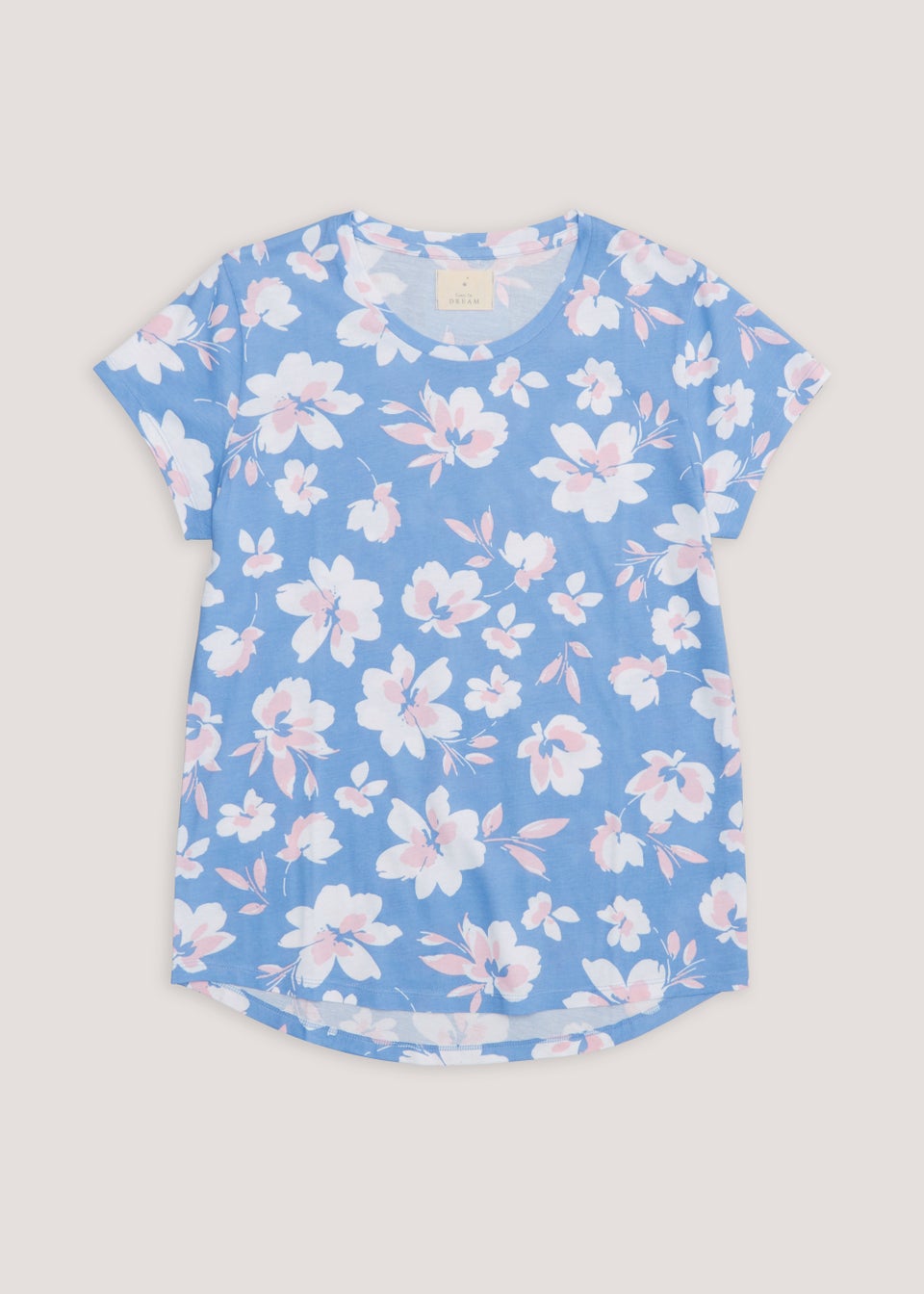 Blue Floral Modal Pyjama Top - Matalan