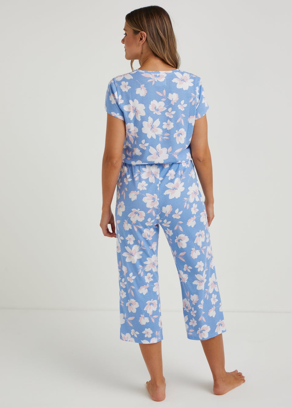 Blue Floral Modal Pyjama Bottoms