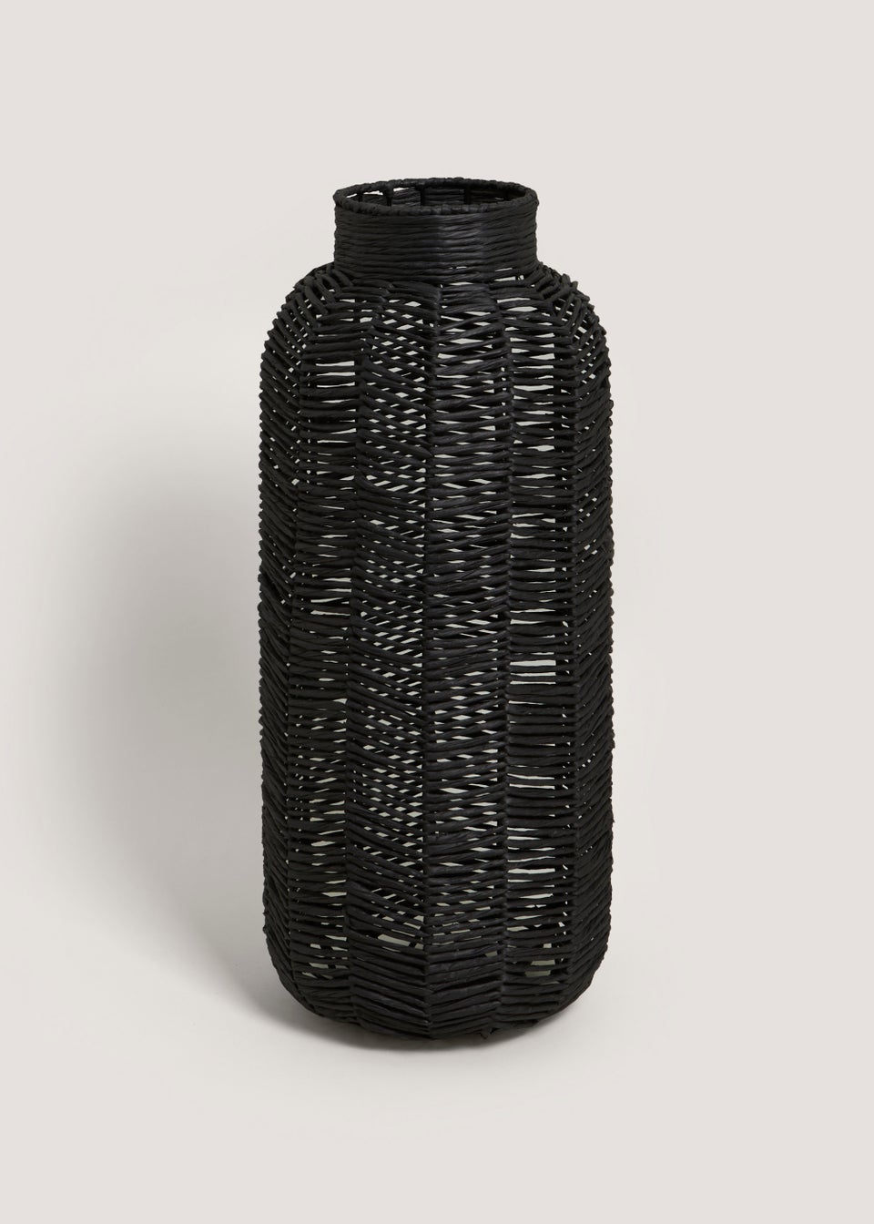 Black Paper Rope Vase (15cm x 62cm)