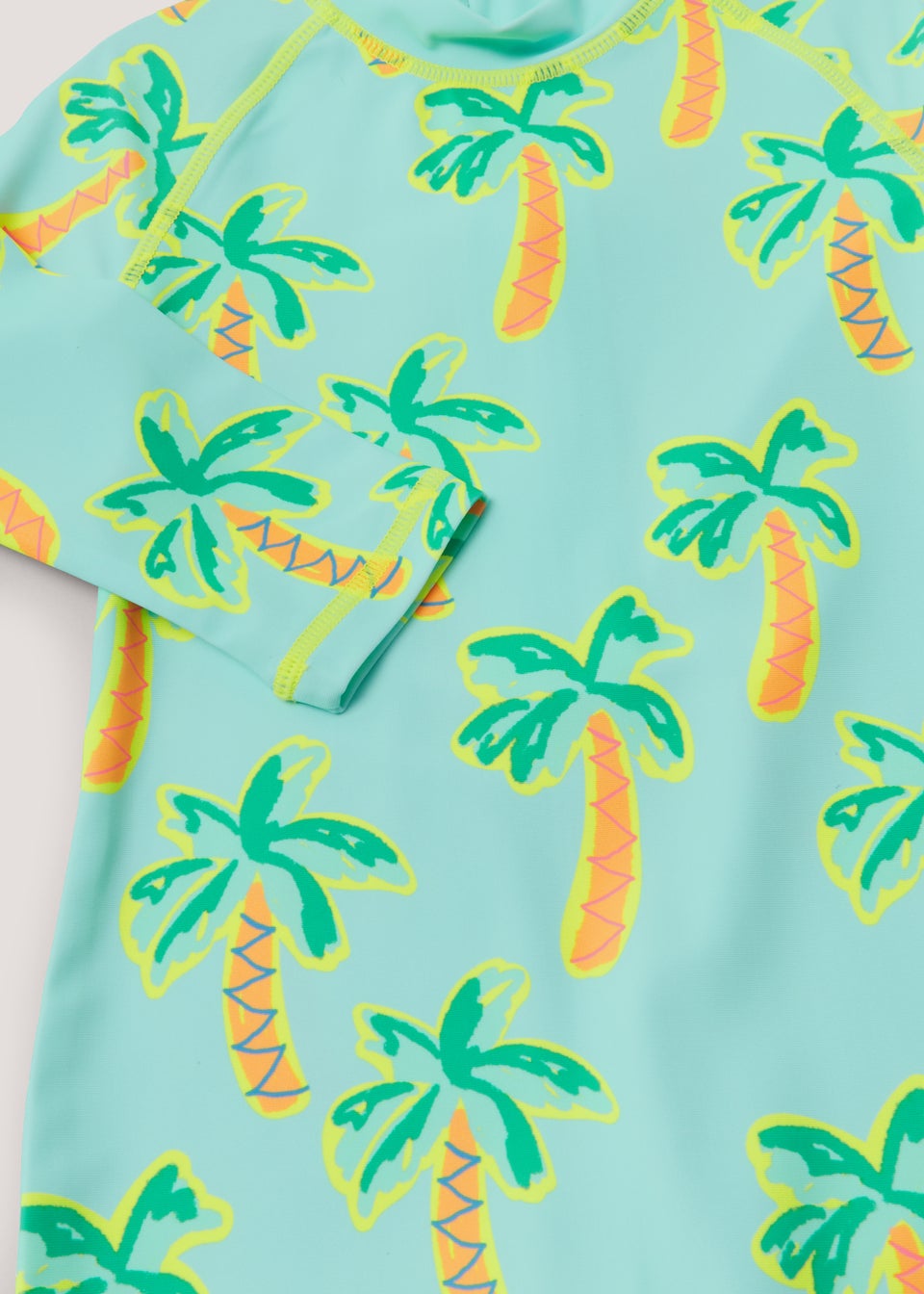 Boys Blue Palm Tee Surf Suit (9mths-6yrs)