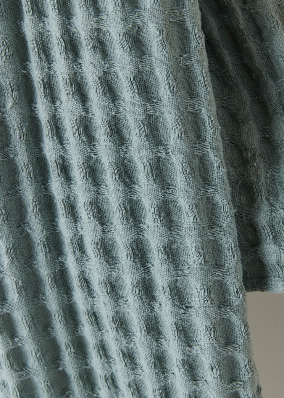 Green Waffle Throw (130cm x 150cm)