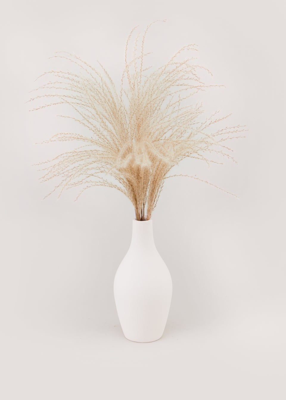 Faux Pampas in Cream Vase (48cm x 7cm)