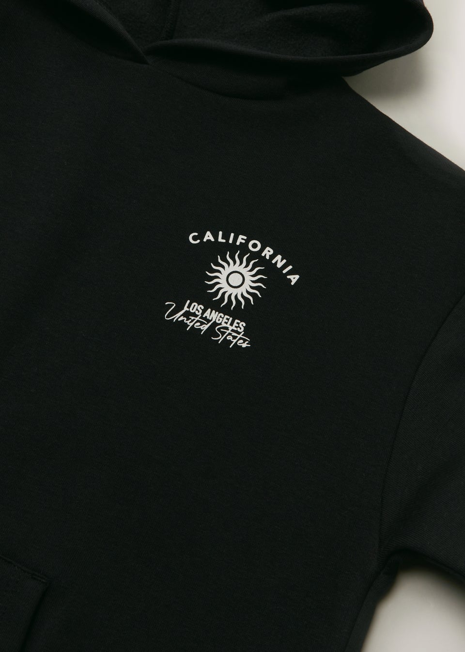 Girls Candy Couture Black California Slogan Hoodie (9-16yrs)