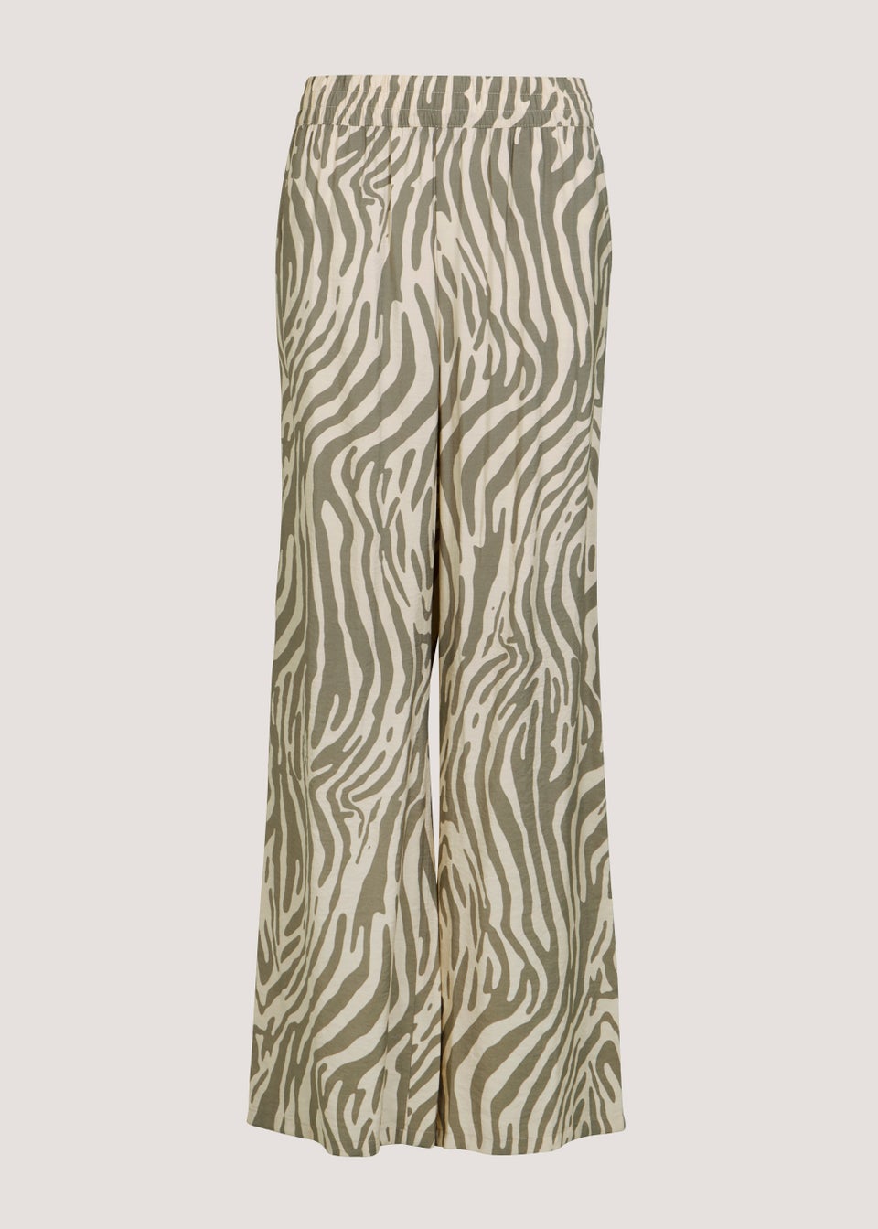 JDY Camille Brown Print Wide Leg Trousers