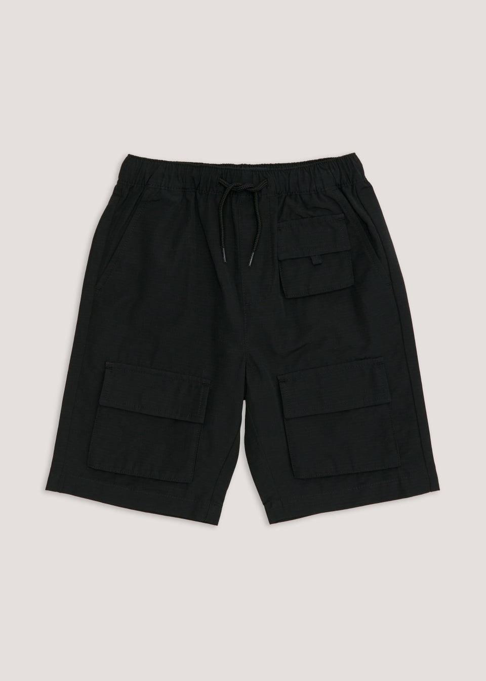 Boys Black Cargo Shorts (4-13yrs) - Matalan