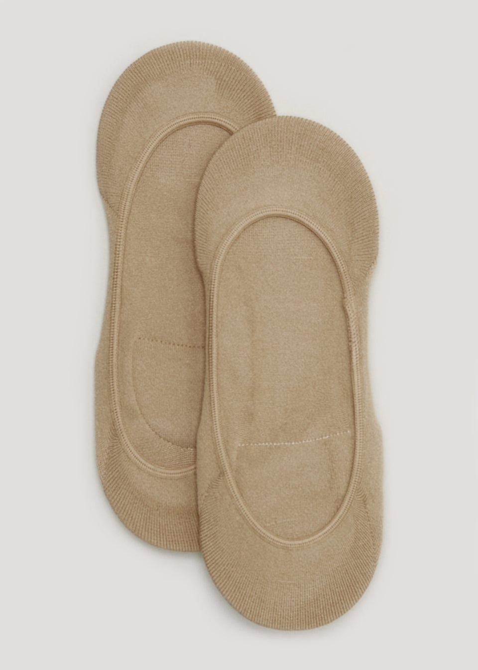 2 Pack Nude Cushioned Footsie Socks