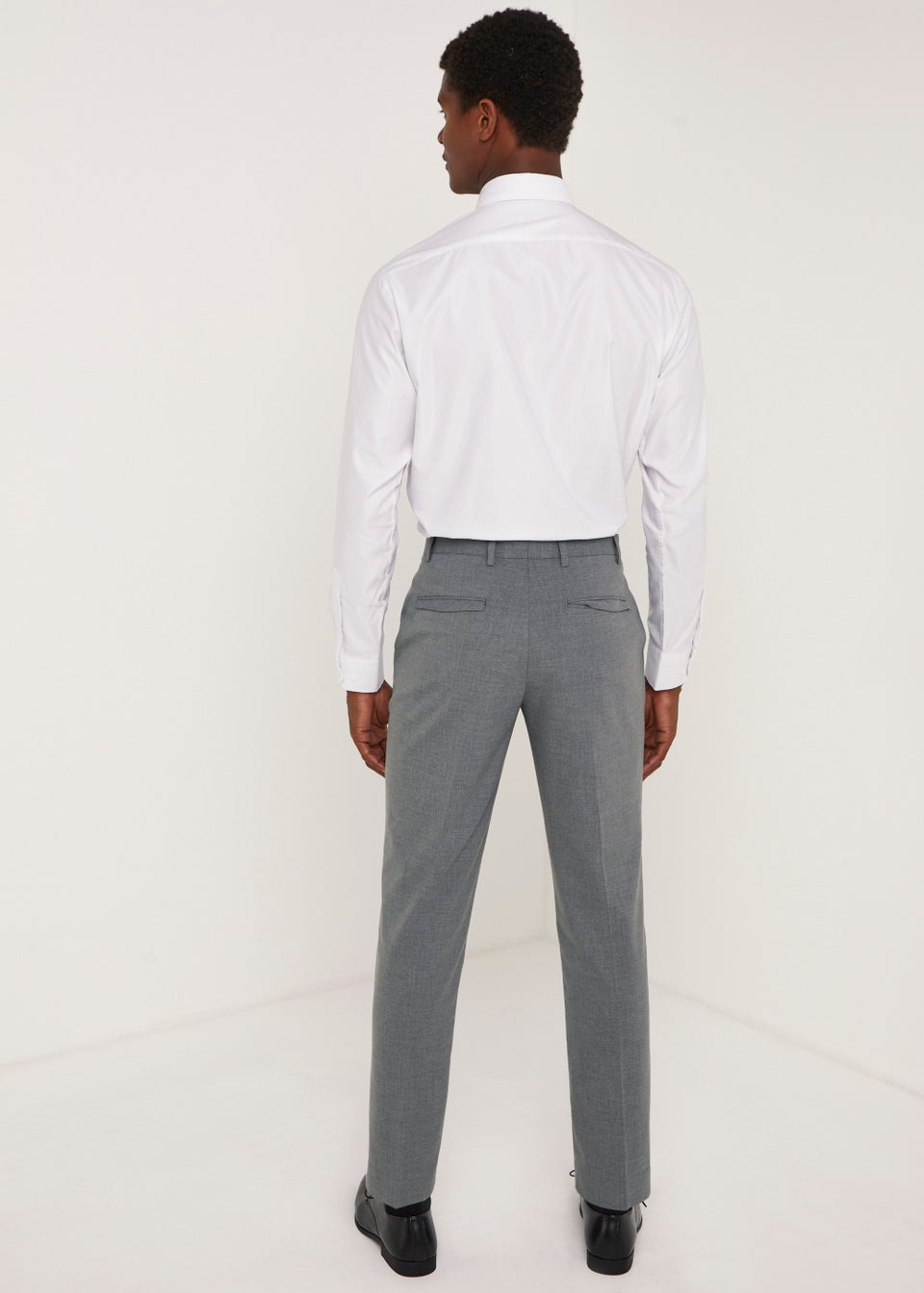 Taylor & Wright Grey Slim Fit Flexi Waist Trousers