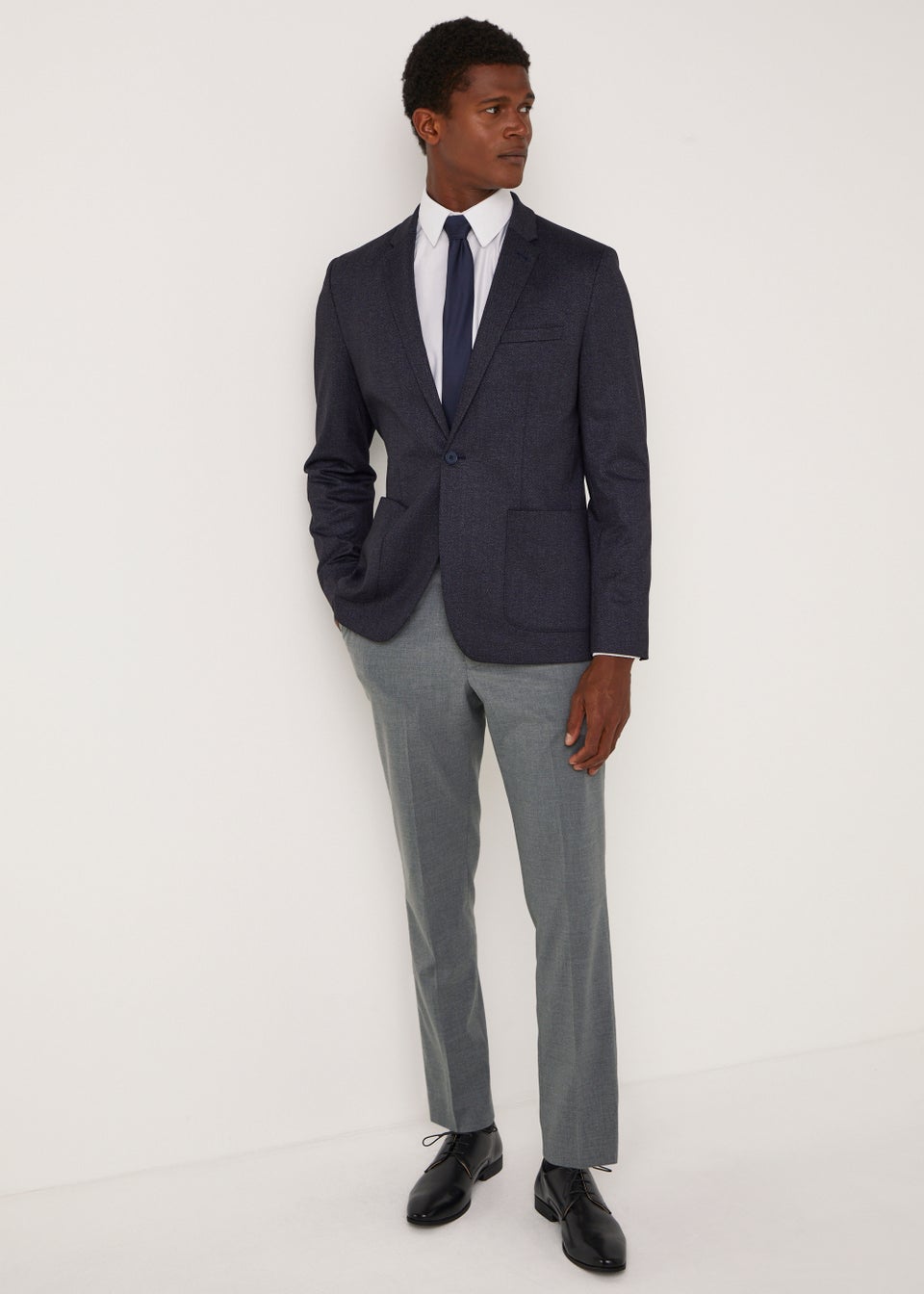 Taylor & Wright Grey Slim Fit Flexi Waist Trousers