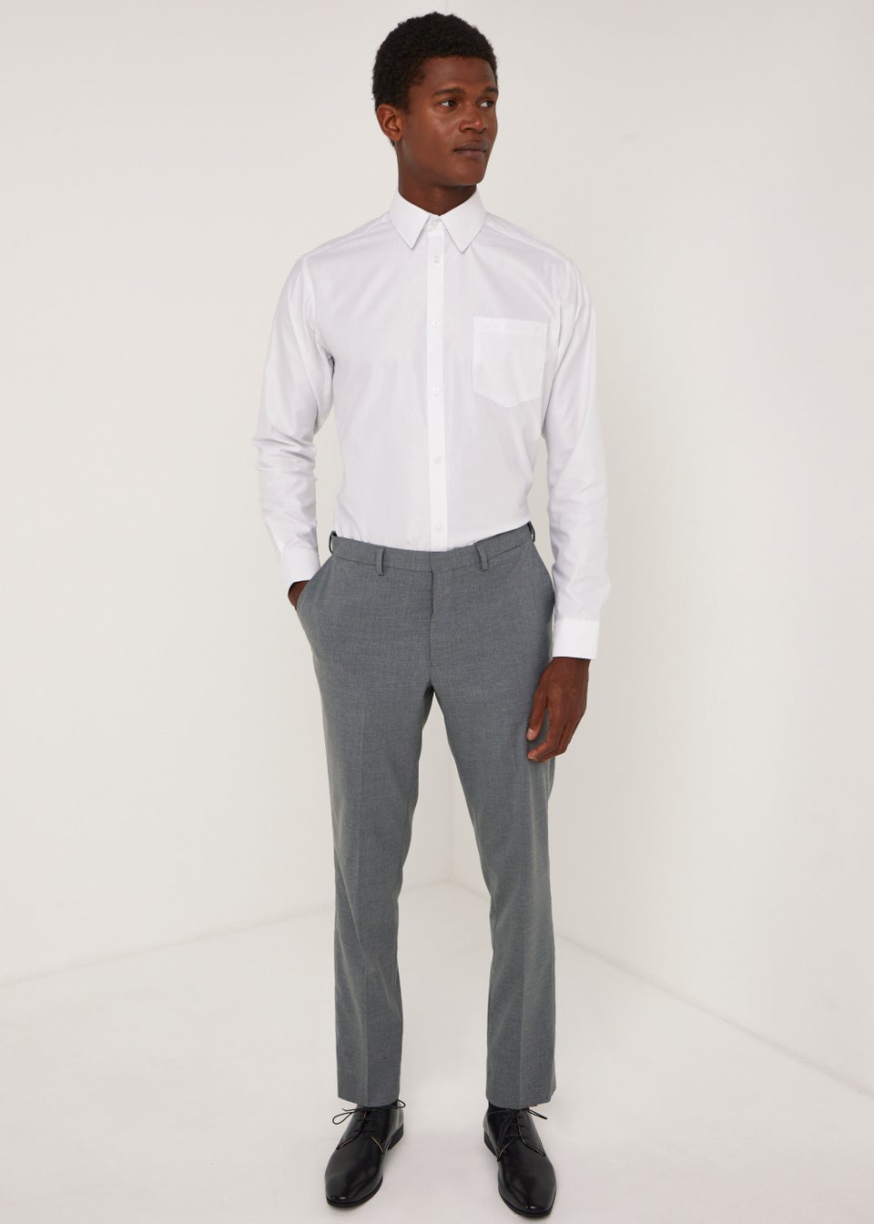 Taylor & Wright Grey Slim Fit Flexi Waist Trousers