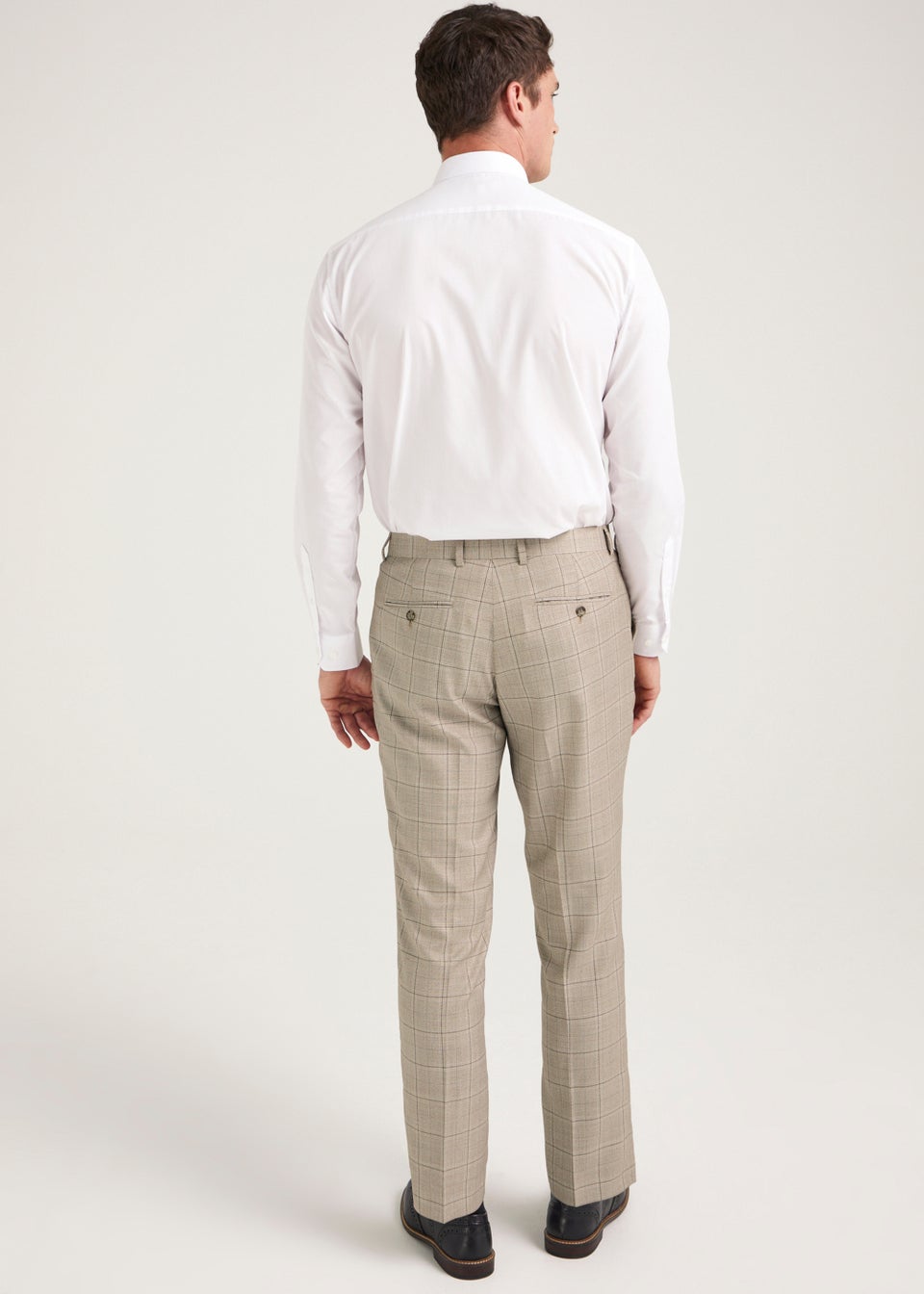 Taylor & Wright Hoffman Brown Tailored Fit Suit Trousers
