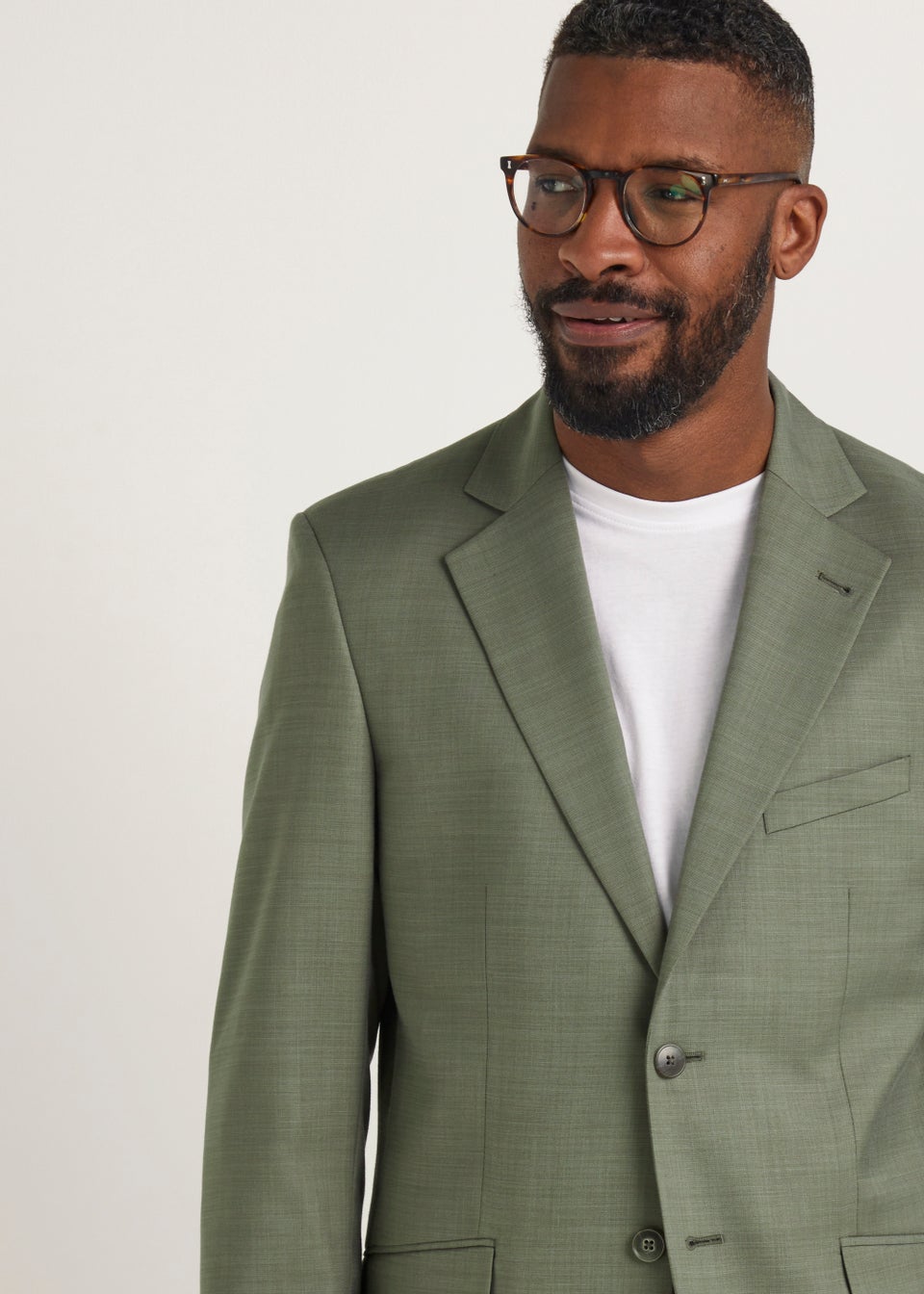Taylor Wright Eastwood Olive Slim Fit Suit Jacket Matalan