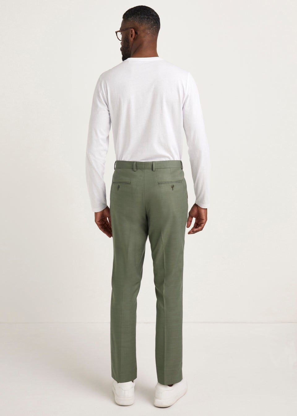 Taylor & Wright Eastwood Olive Slim Fit Suit Trousers